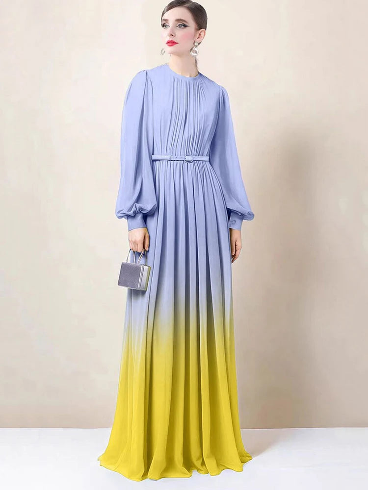 Gradient Colored Dress