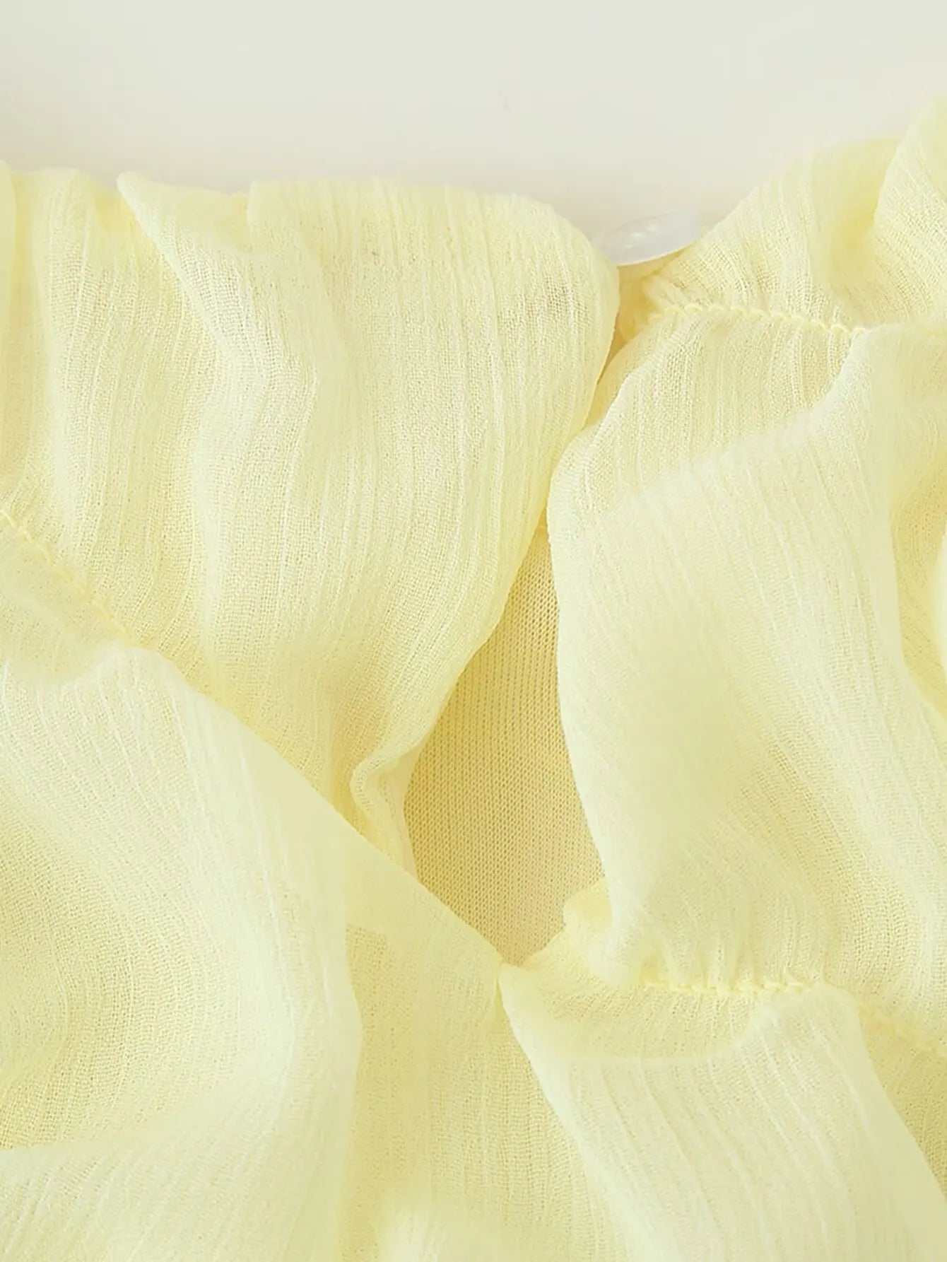 pleated long-sleeved dress