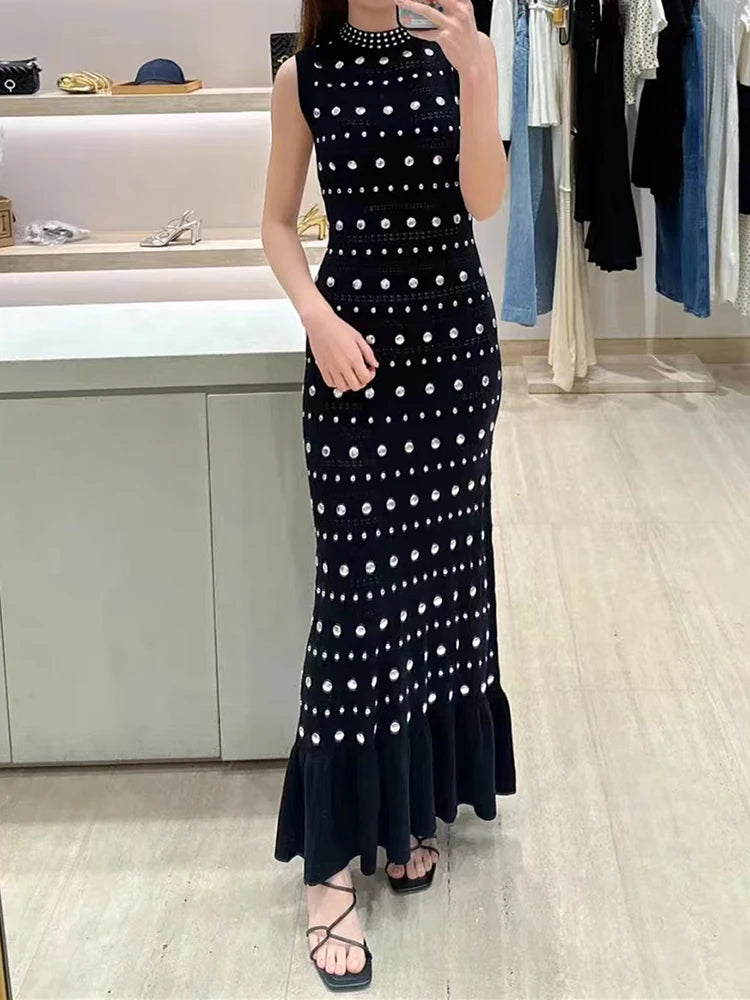Polka Dot Knit Dress