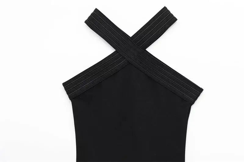 Tight Neck Tube Dress