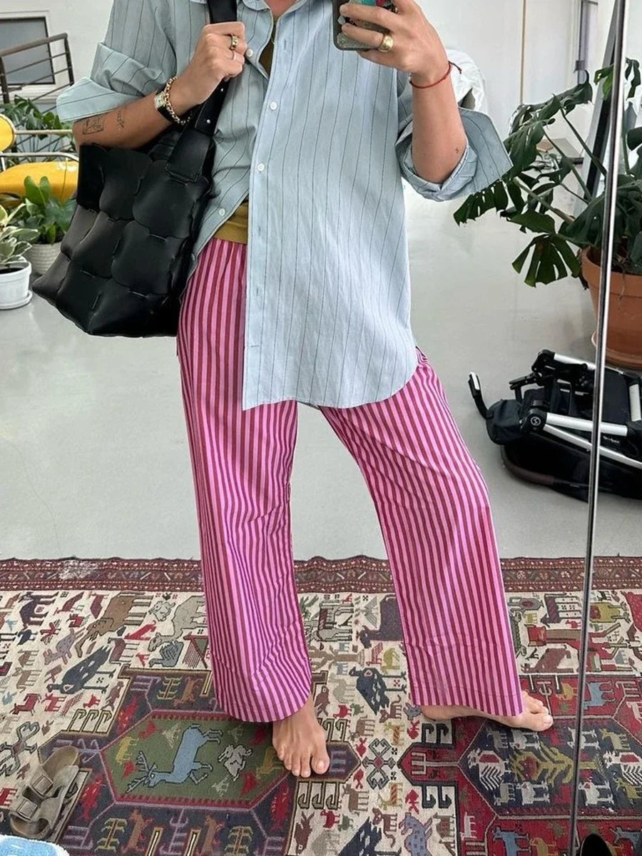 Striped Long Pants