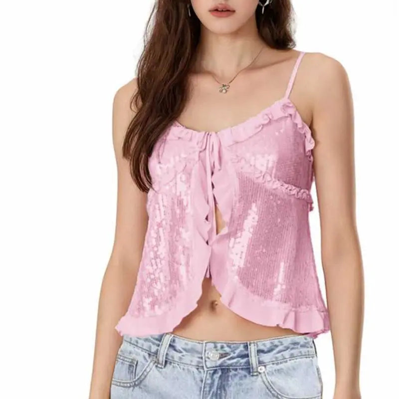 Glitter Sequins Tank Top