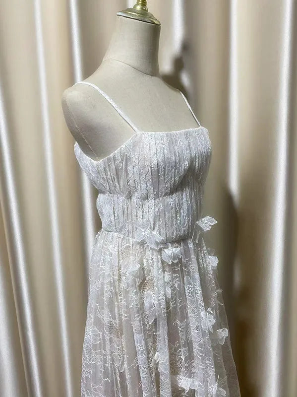 Butterfly Flower Strap Dress