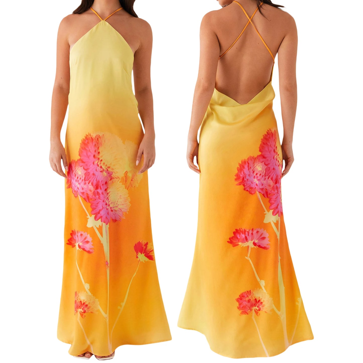 Flower Party Long Dress