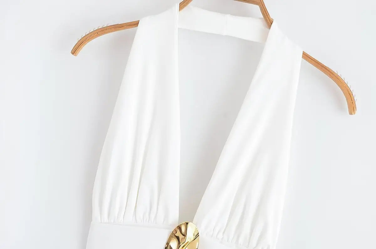 V-neck Maxi Dress