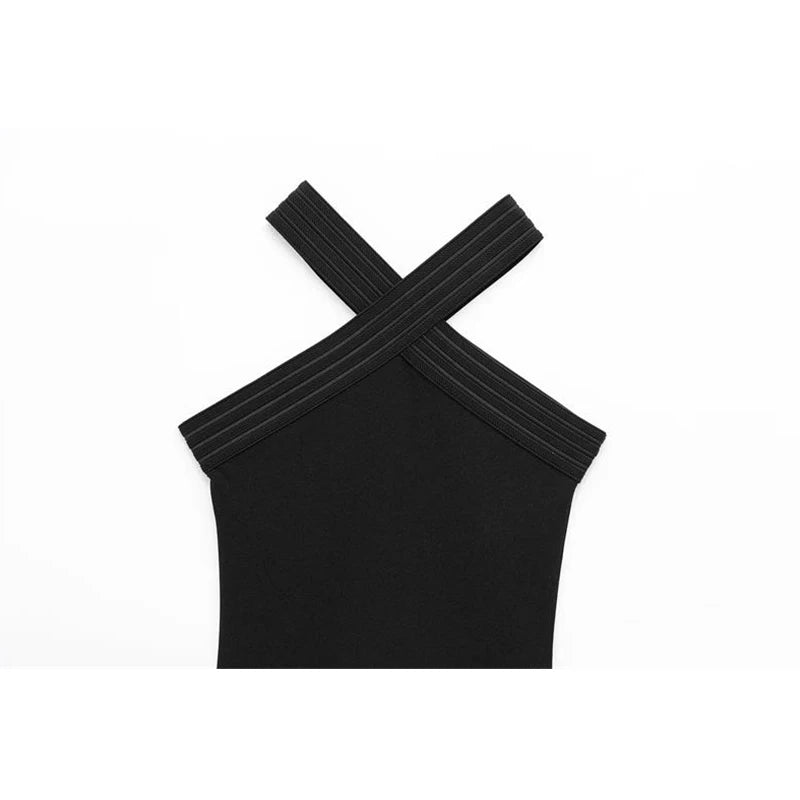 Tight Neck Tube Dress