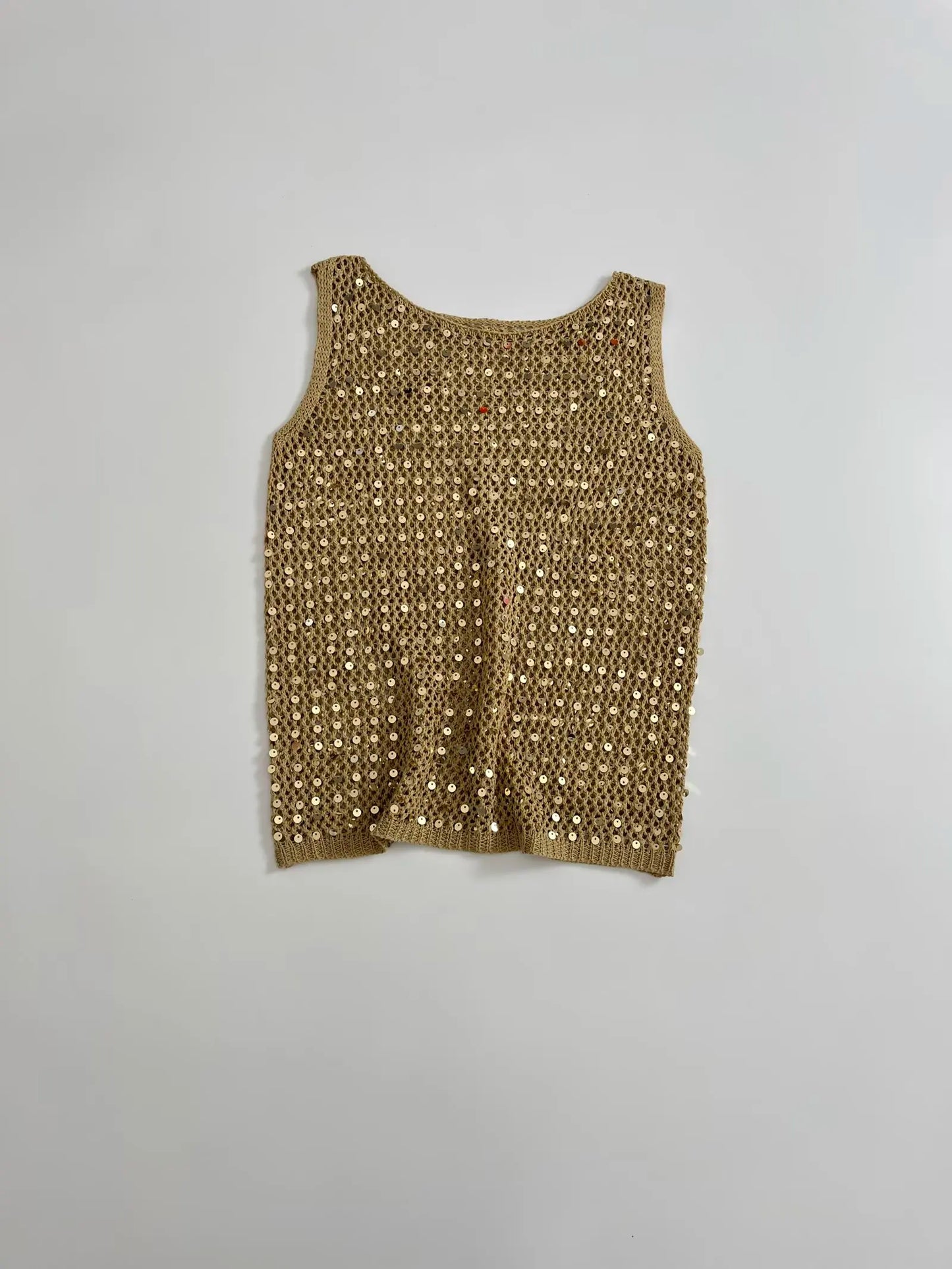 sequin sleeveless top