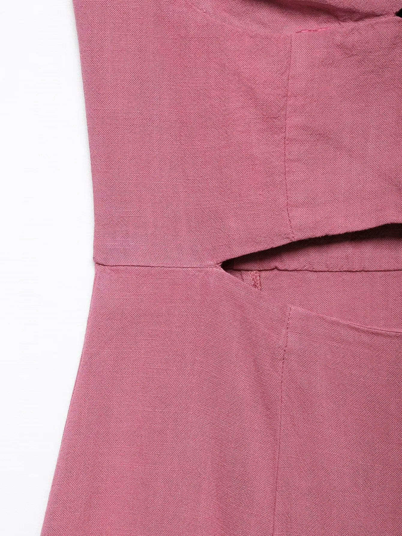 Tube pink maxi dress
