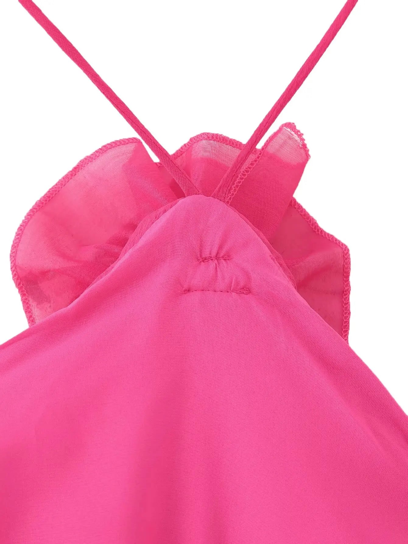 ruffled short dress
