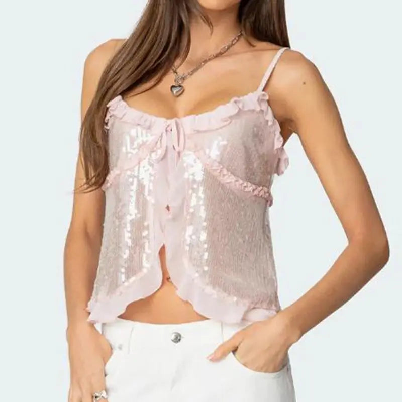 Glitter Sequins Tank Top