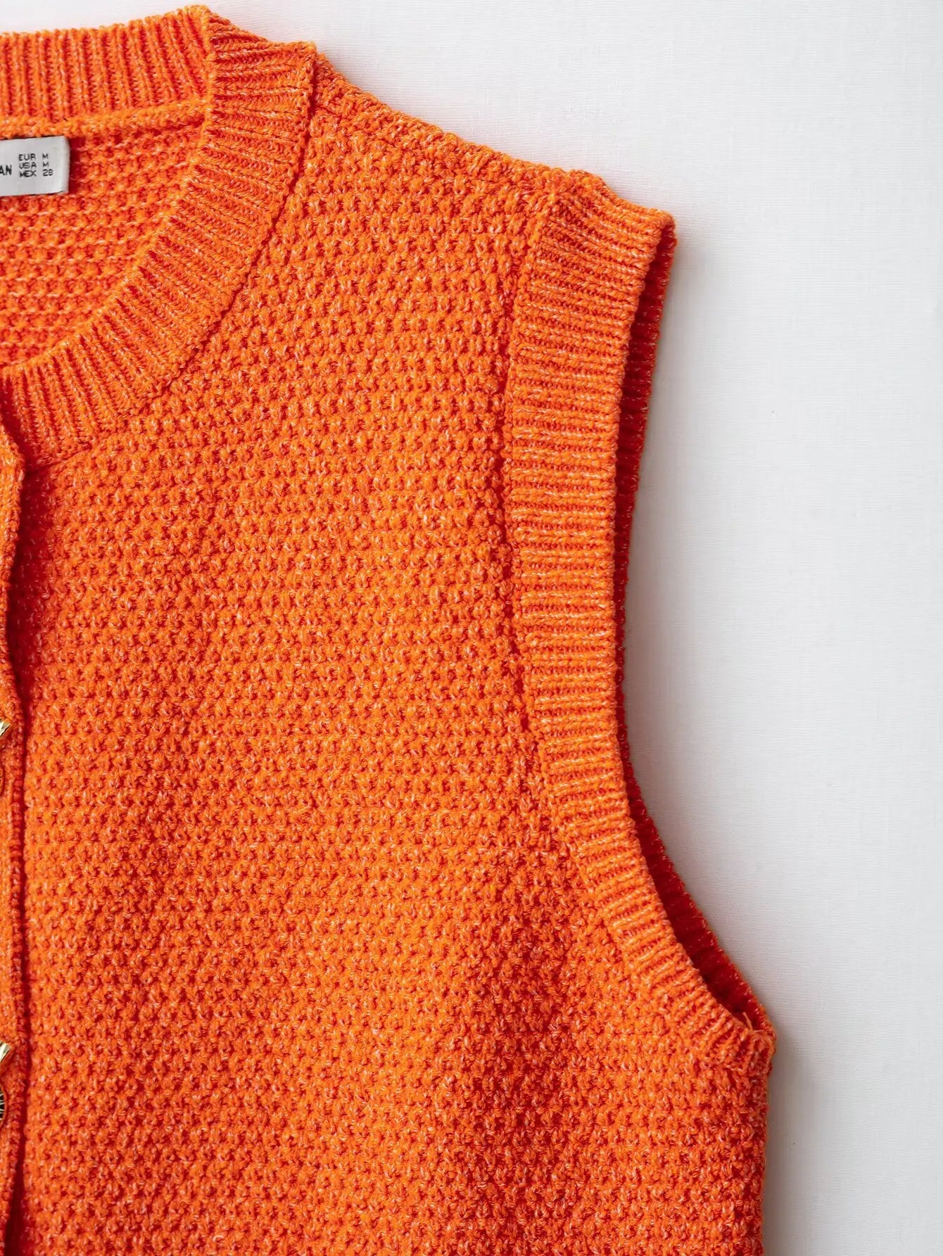 Buttons Knitting Vest