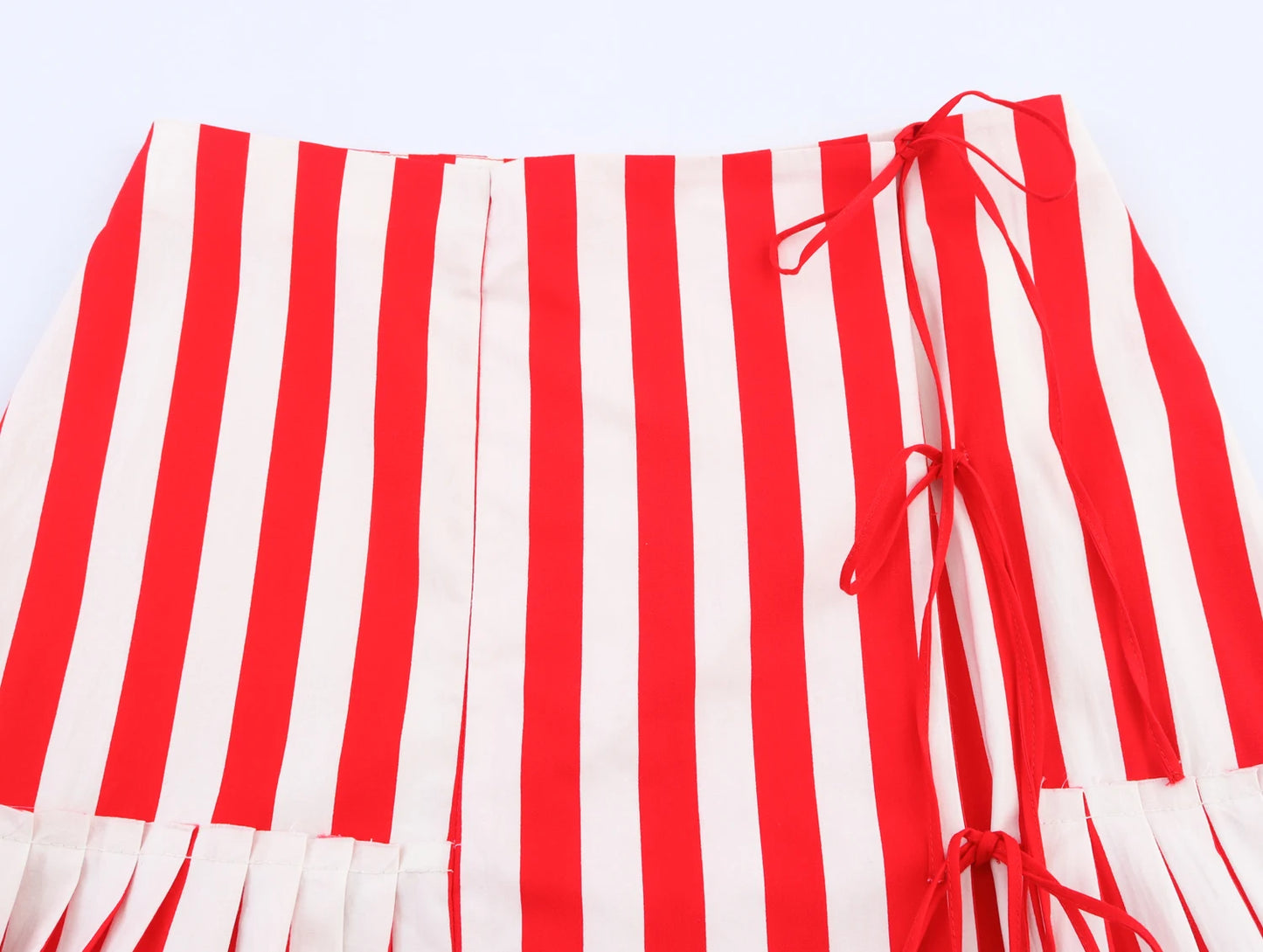 high waist striped skirt