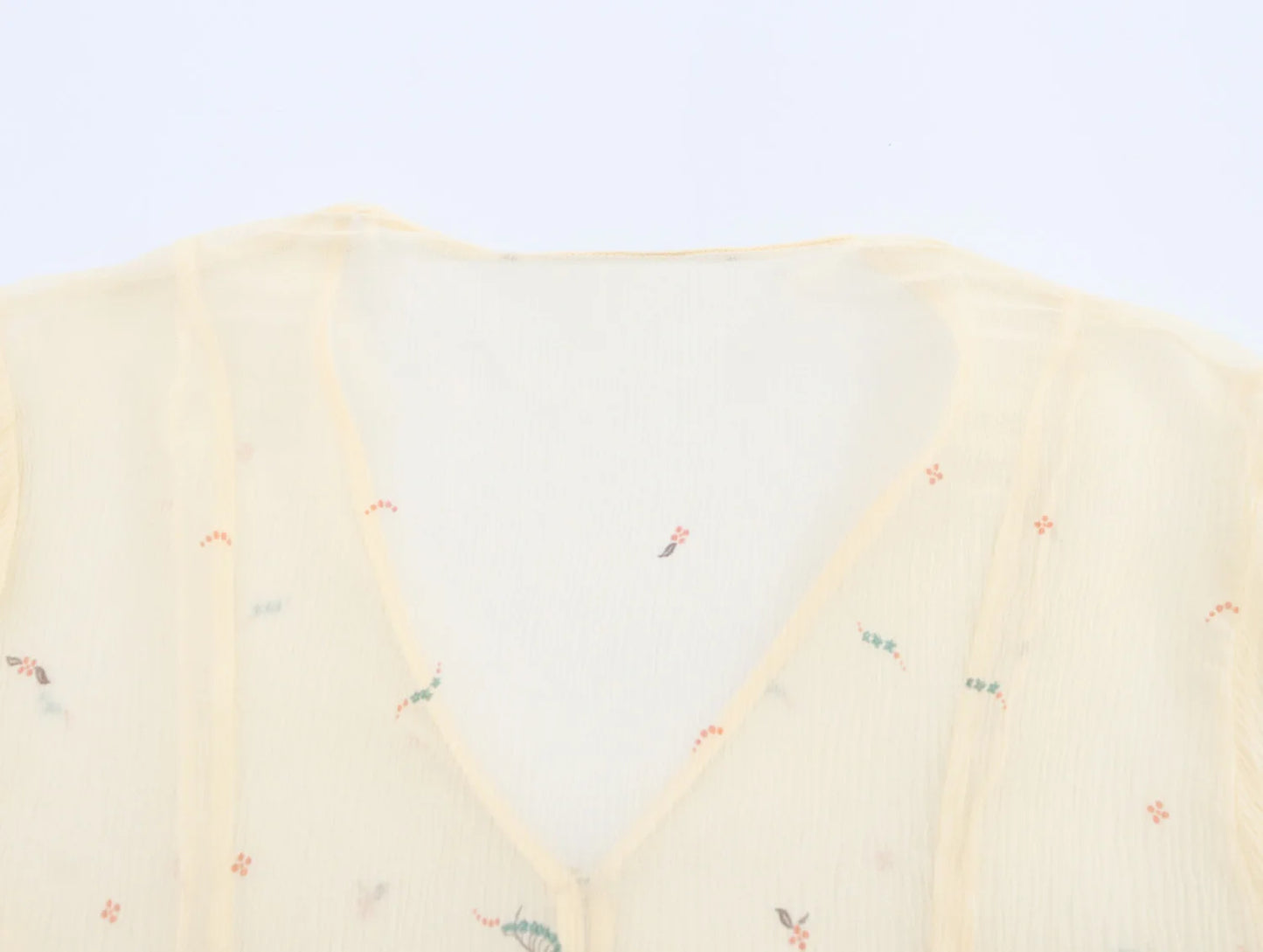 long sleeve V-neck shirt