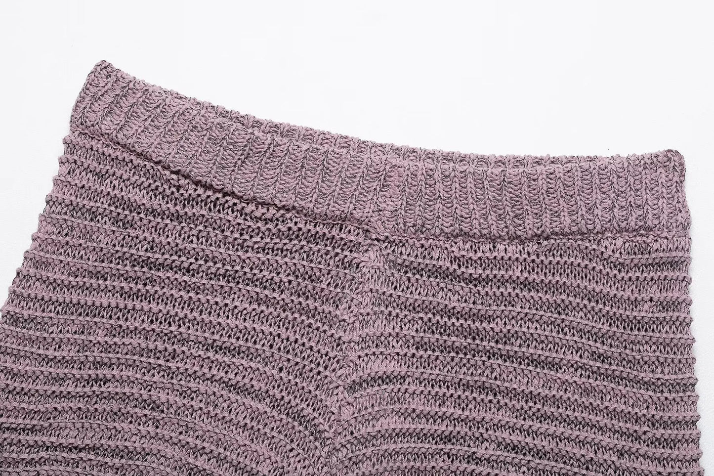 knitted two-piece suit
