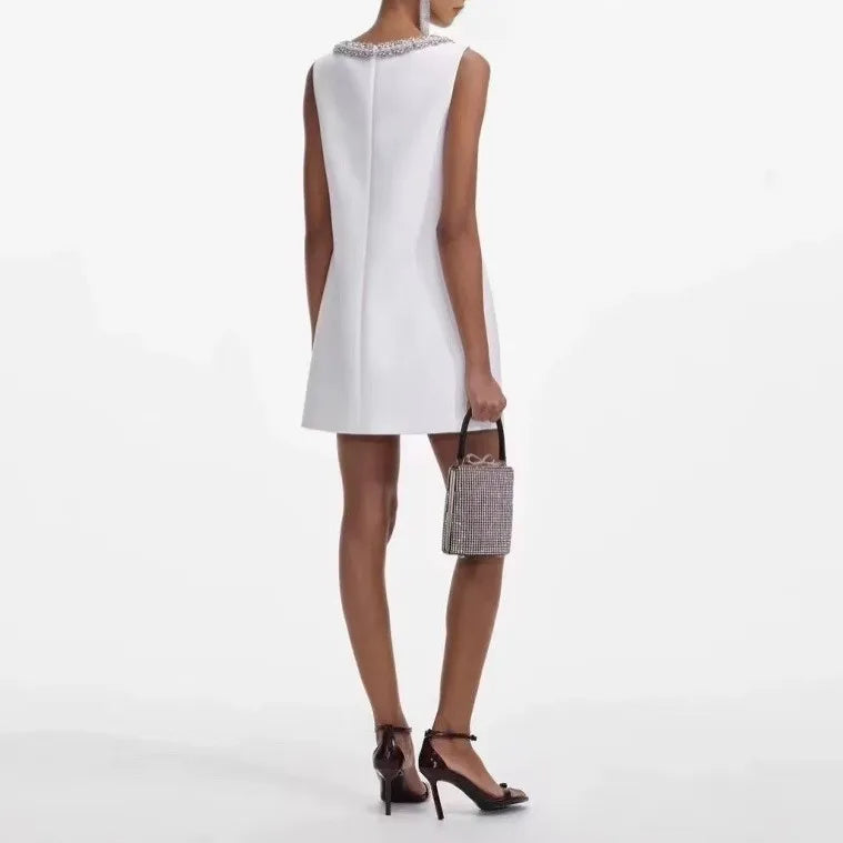 Bow Diamond Hollow Out Dress