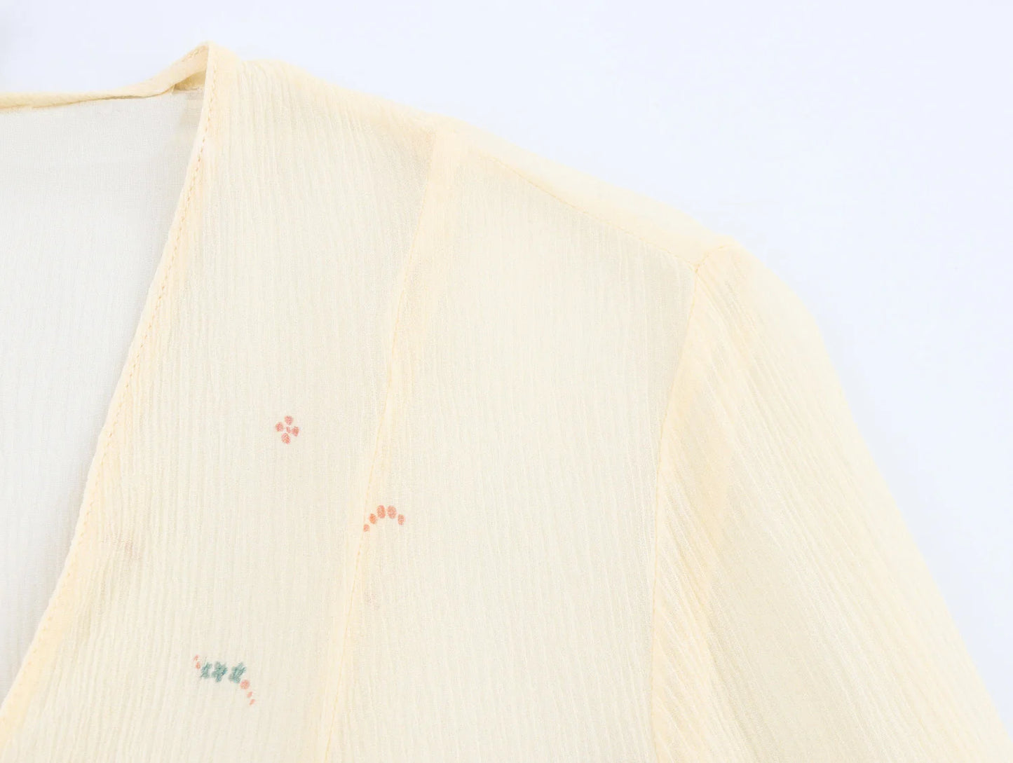 long sleeve V-neck shirt