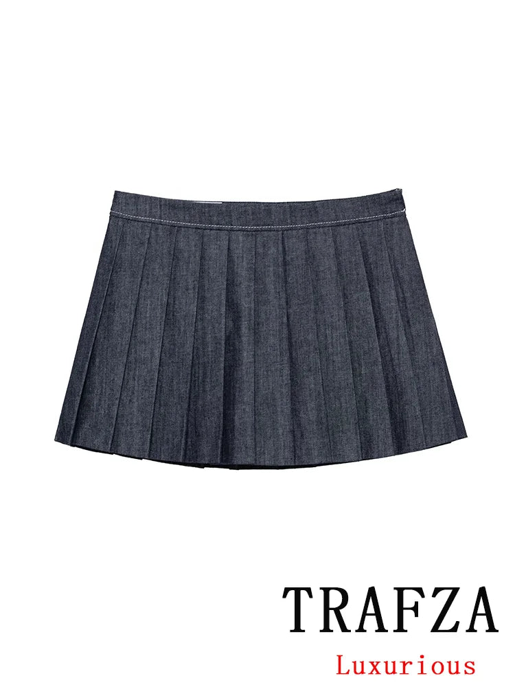 Bomber Jackets and Pleated Mini Skirt