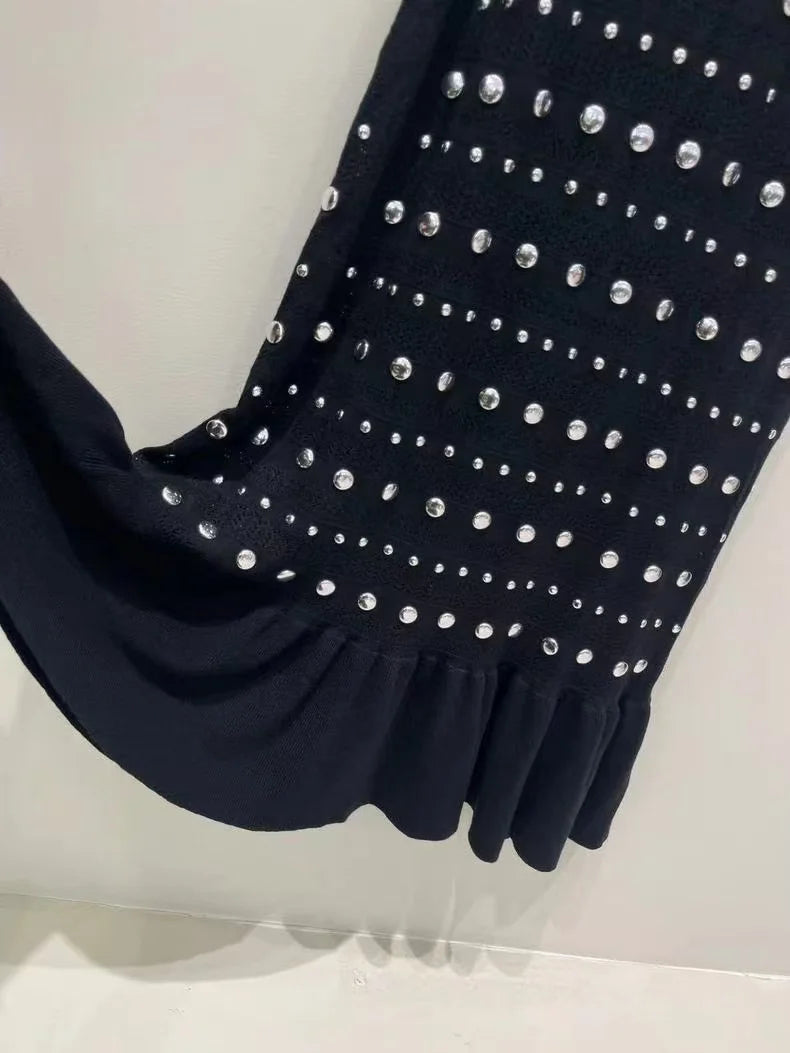 Polka Dot Knit Dress