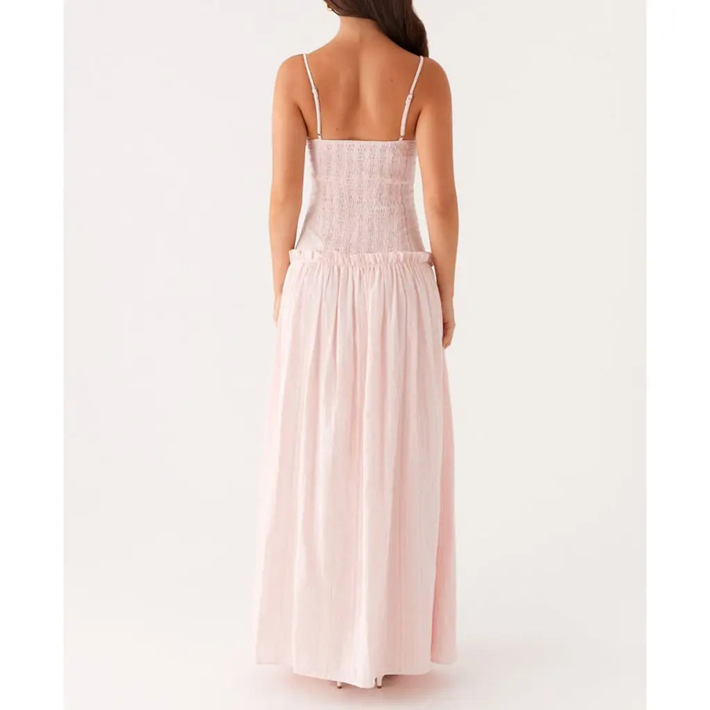 Ruffled Low Waist Slip Cami Dress