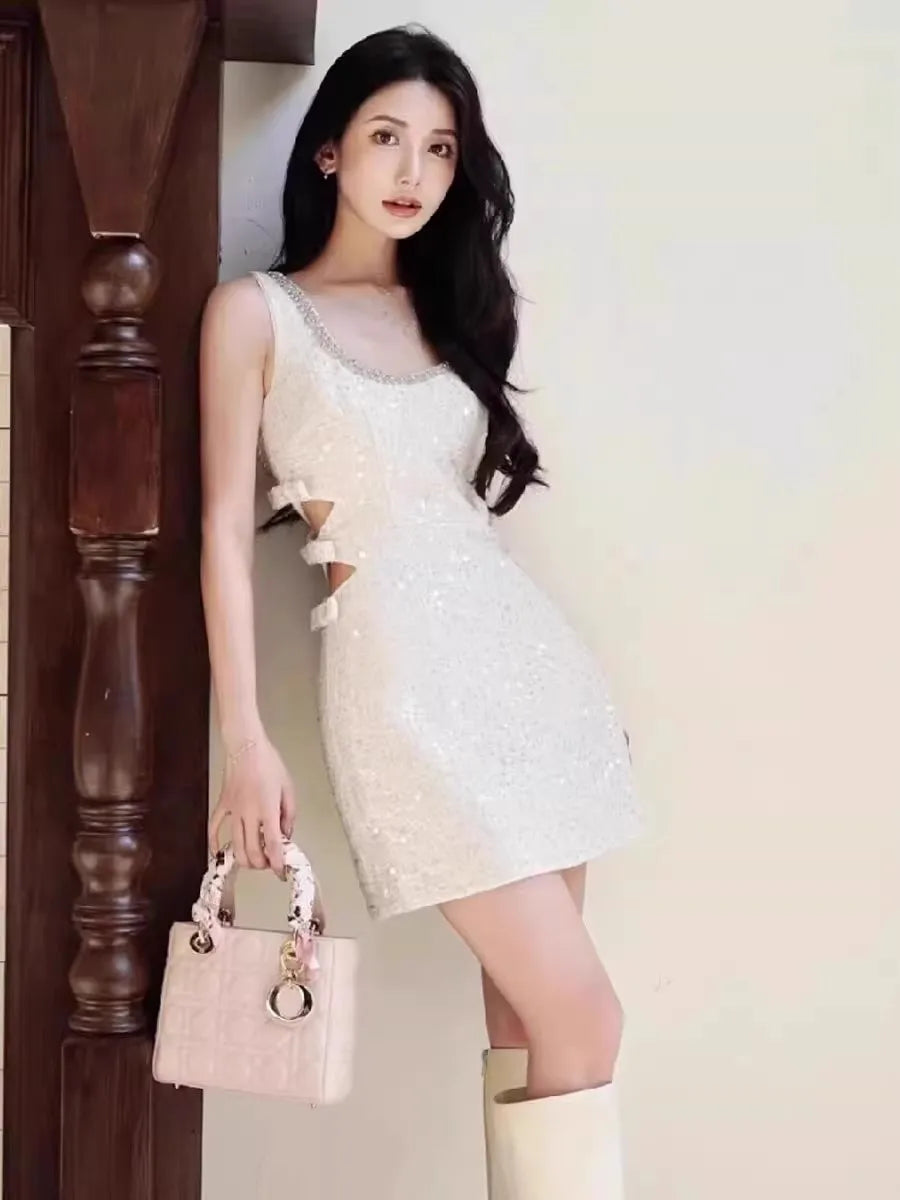 Diamonds Tweed Tank Dress