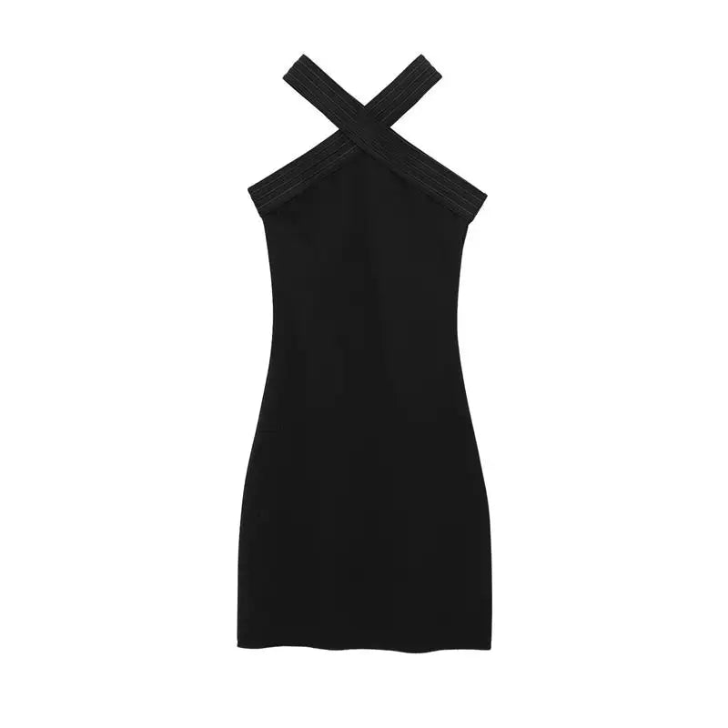 Tight Neck Tube Dress