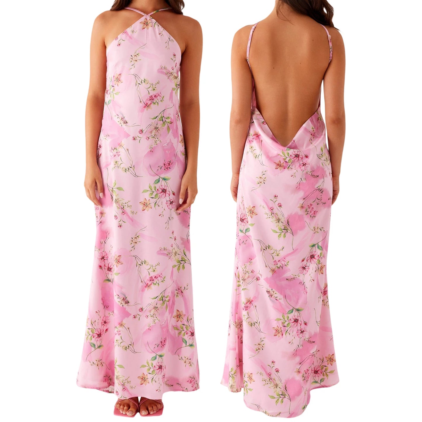 Flower Party Long Dress