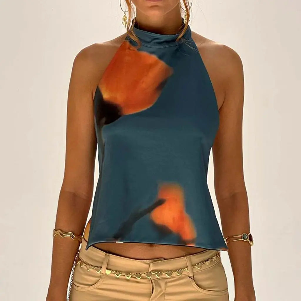 Backless Flower Top