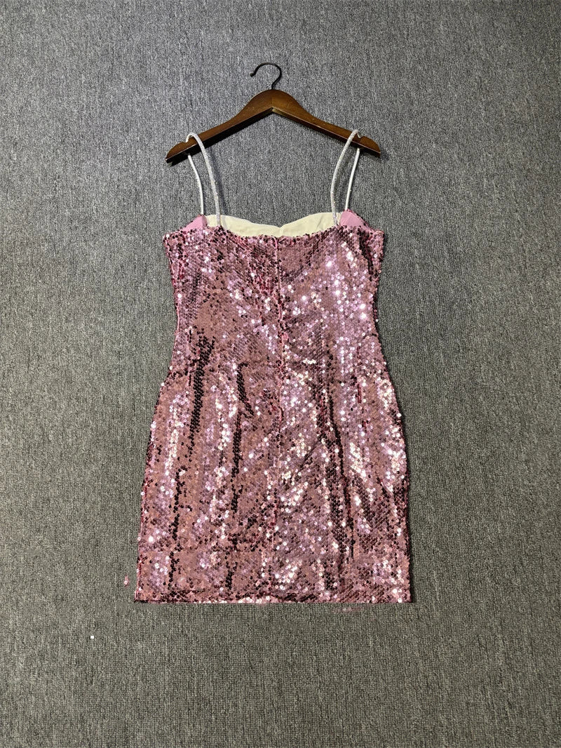 Sequin Strapless Dress