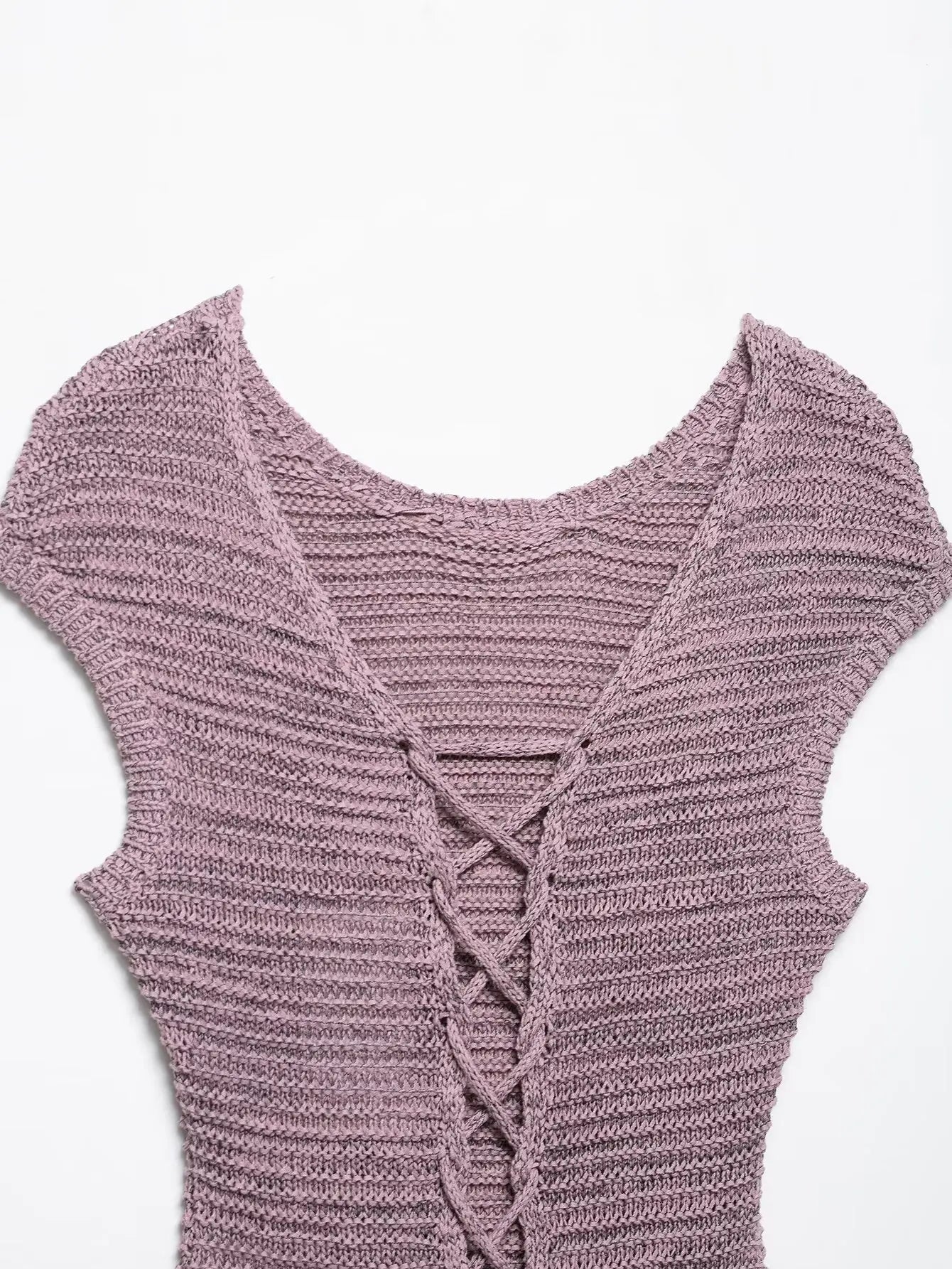 knitted two-piece suit