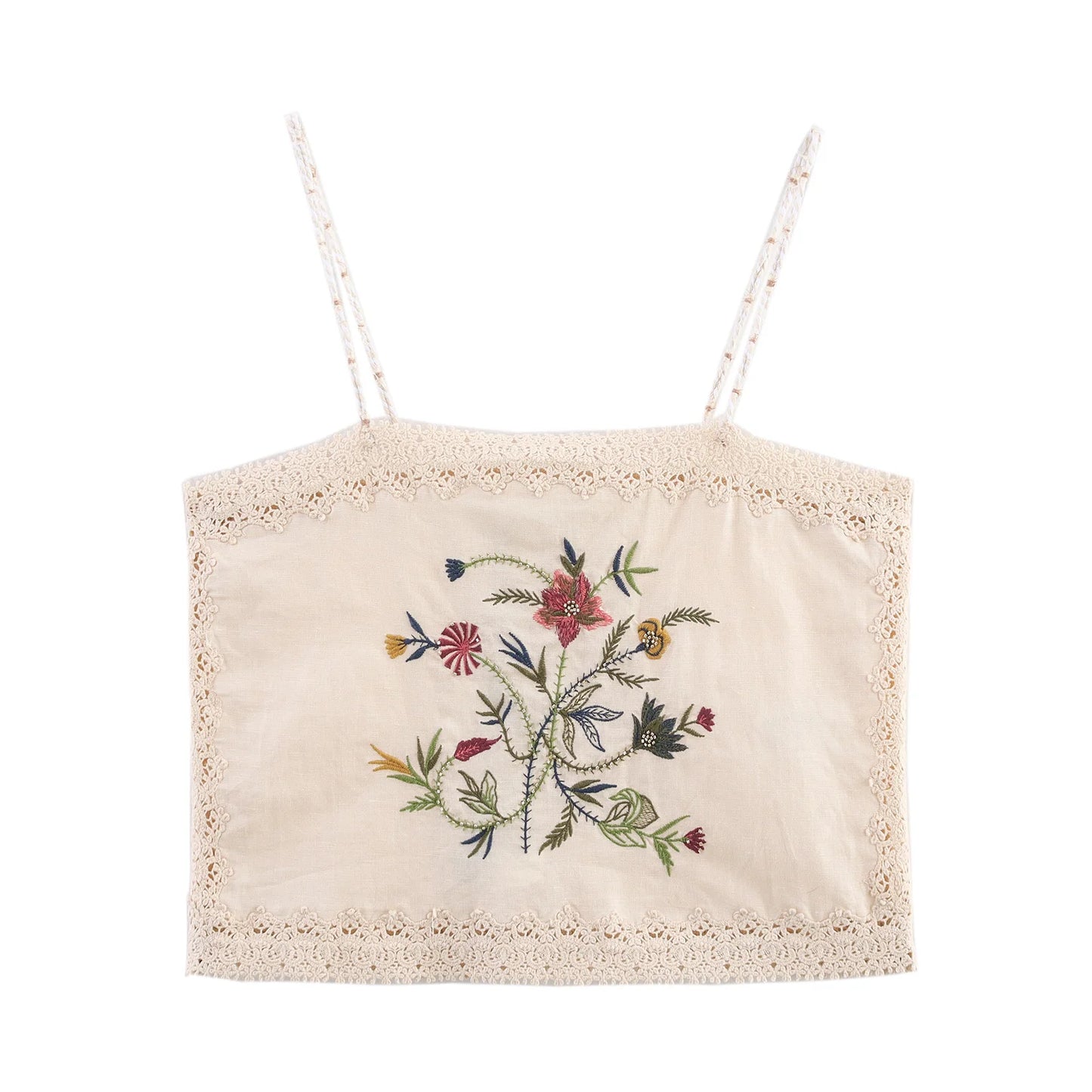 Embroidery Short and Top two piece set