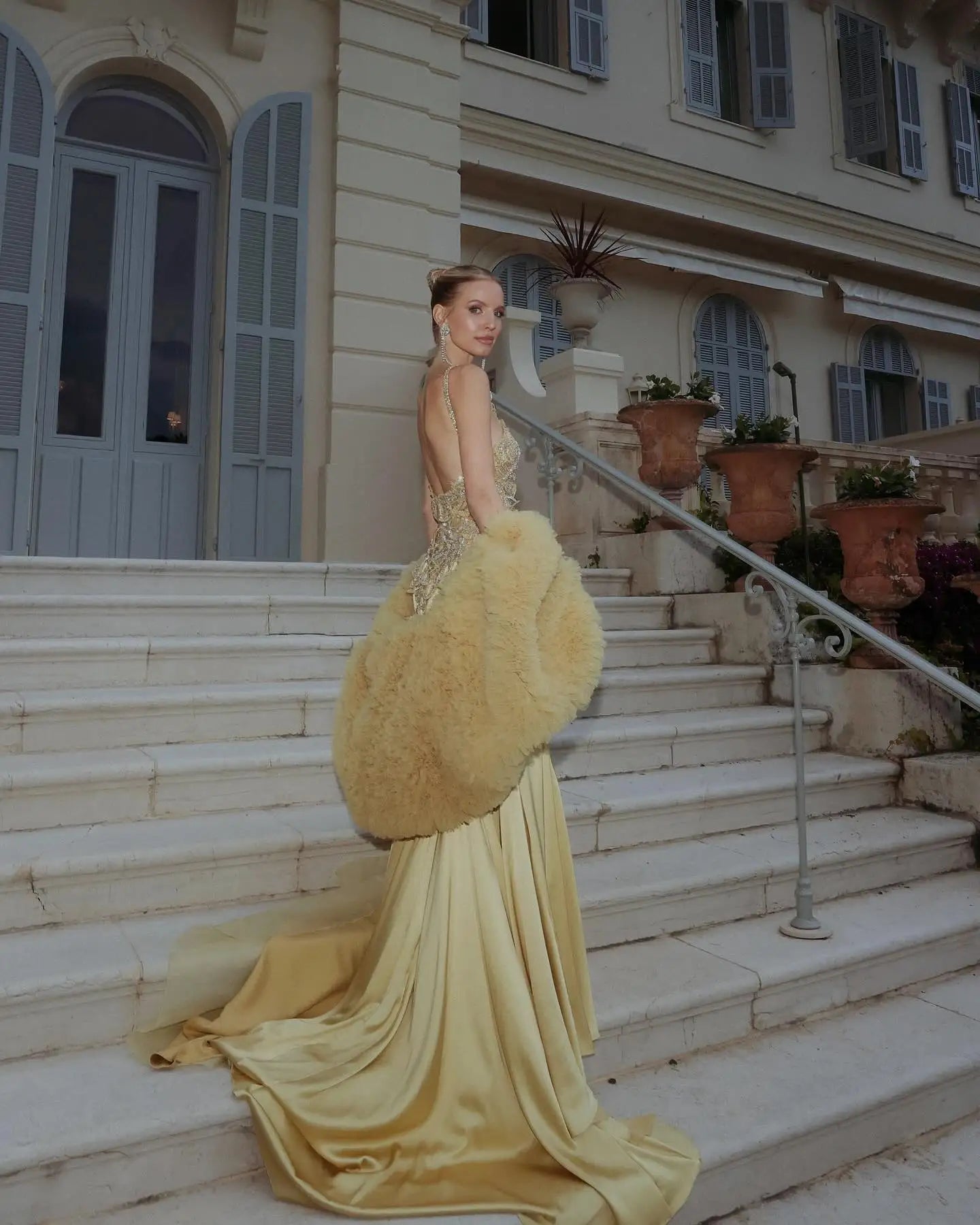 Gold Mermaid Evening Dress