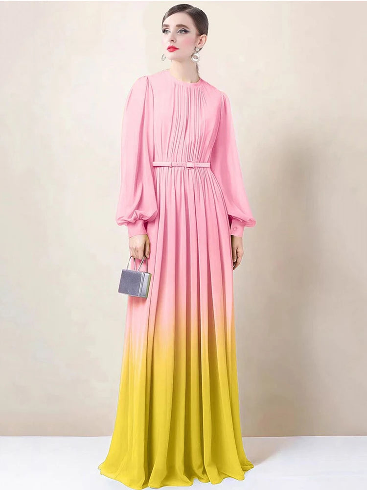 Gradient Colored Dress