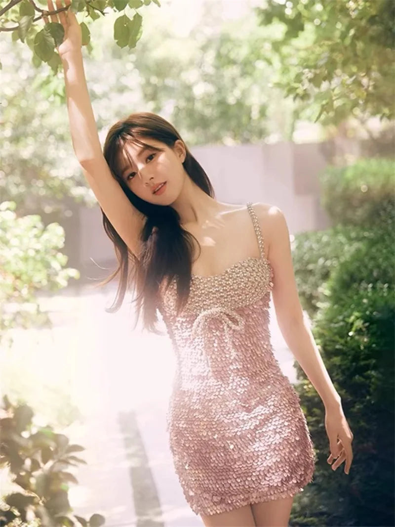 Sequin Strapless Dress