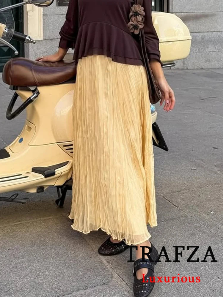 High Waist Loose Skirt