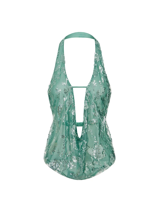 Halter Neck Crop Tank Top