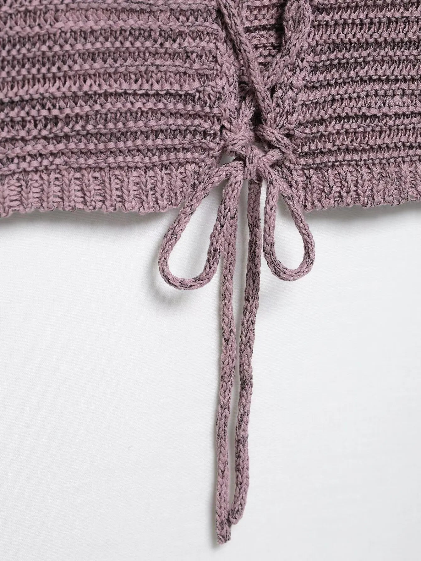 knitted two-piece suit