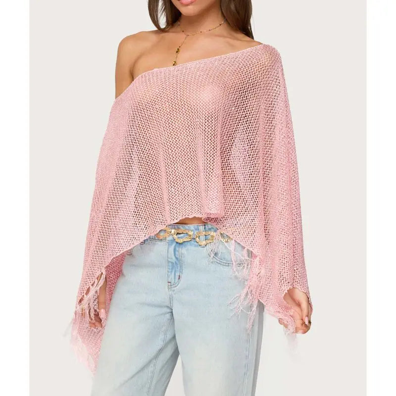 Off Shoulder Knitwear Top