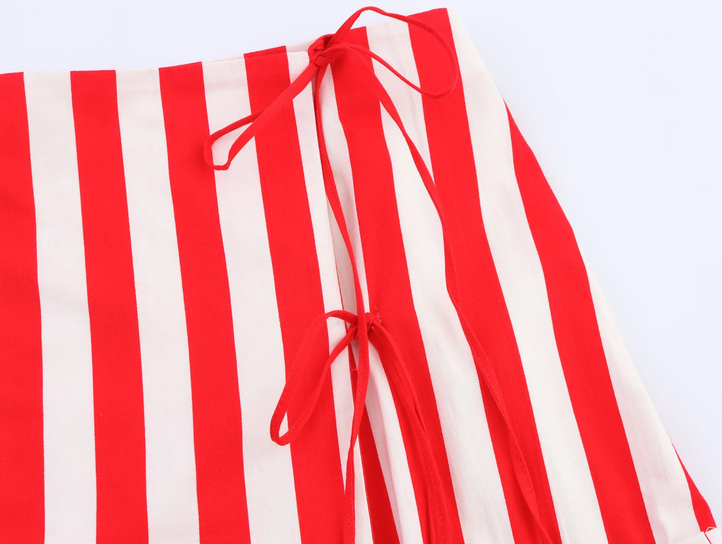 high waist striped skirt