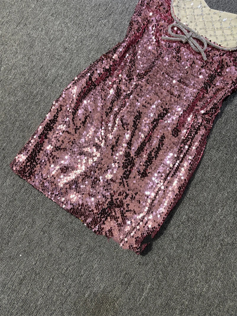 Sequin Strapless Dress