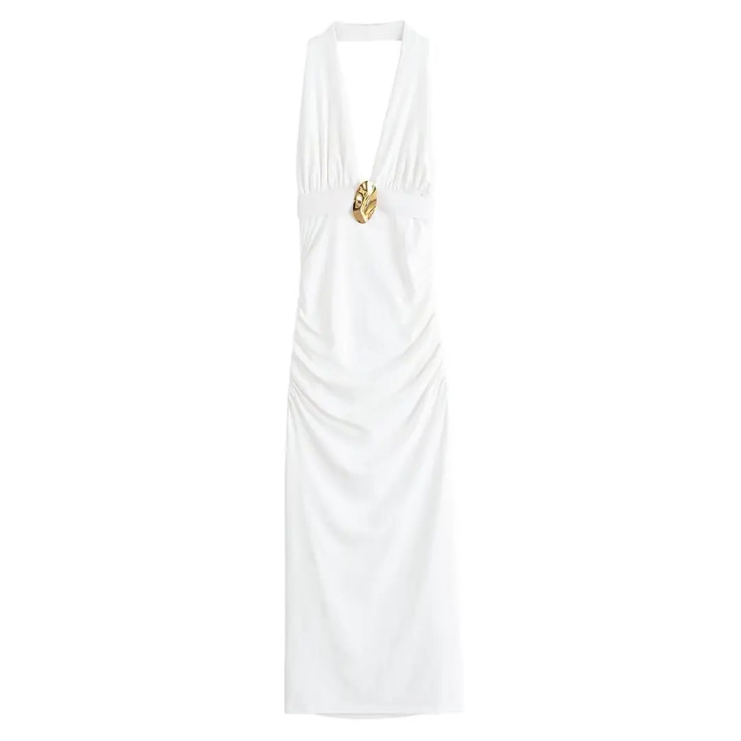 V-neck Maxi Dress