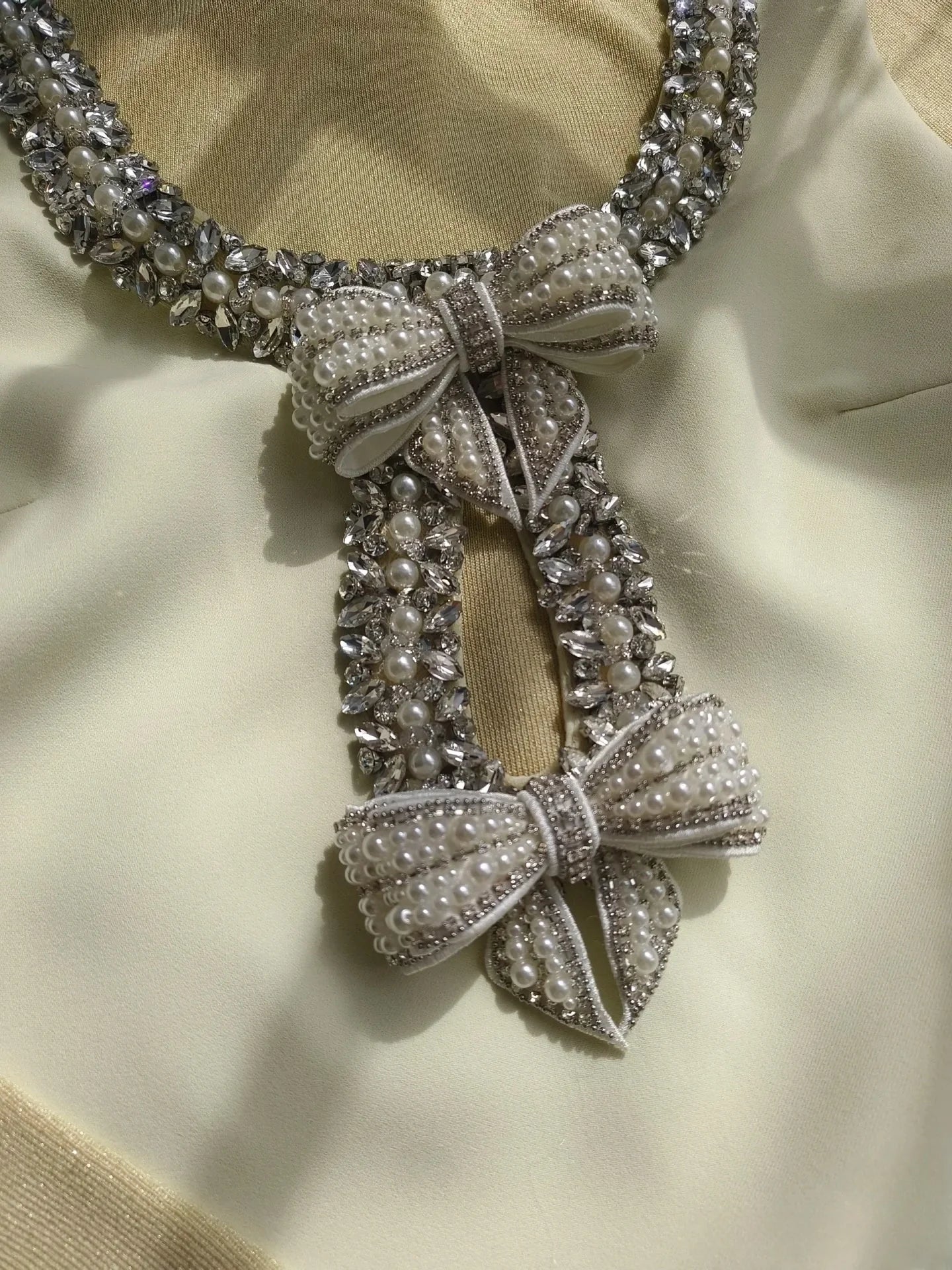 Bow Diamond Hollow Out Dress