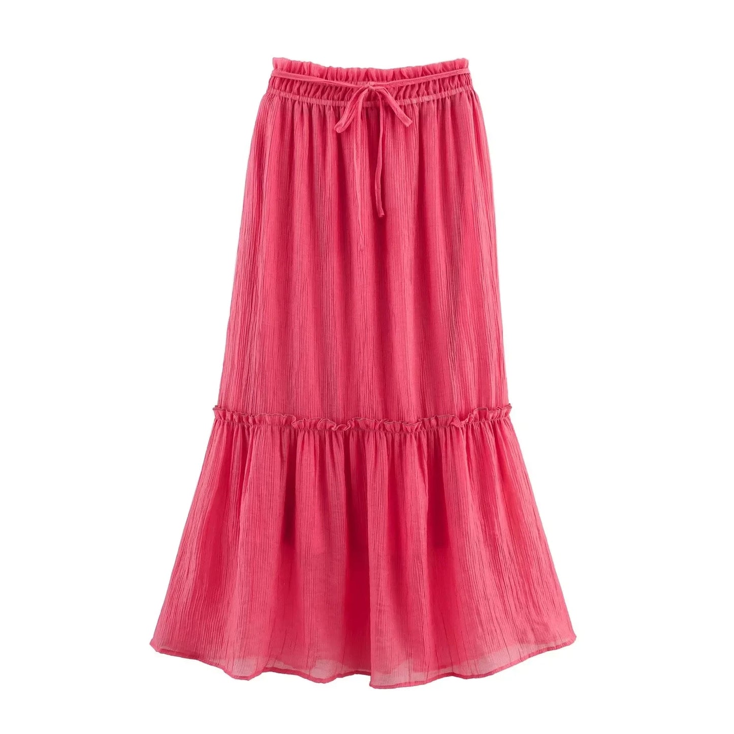 Loose Blouse and Skirt Two Piece Set