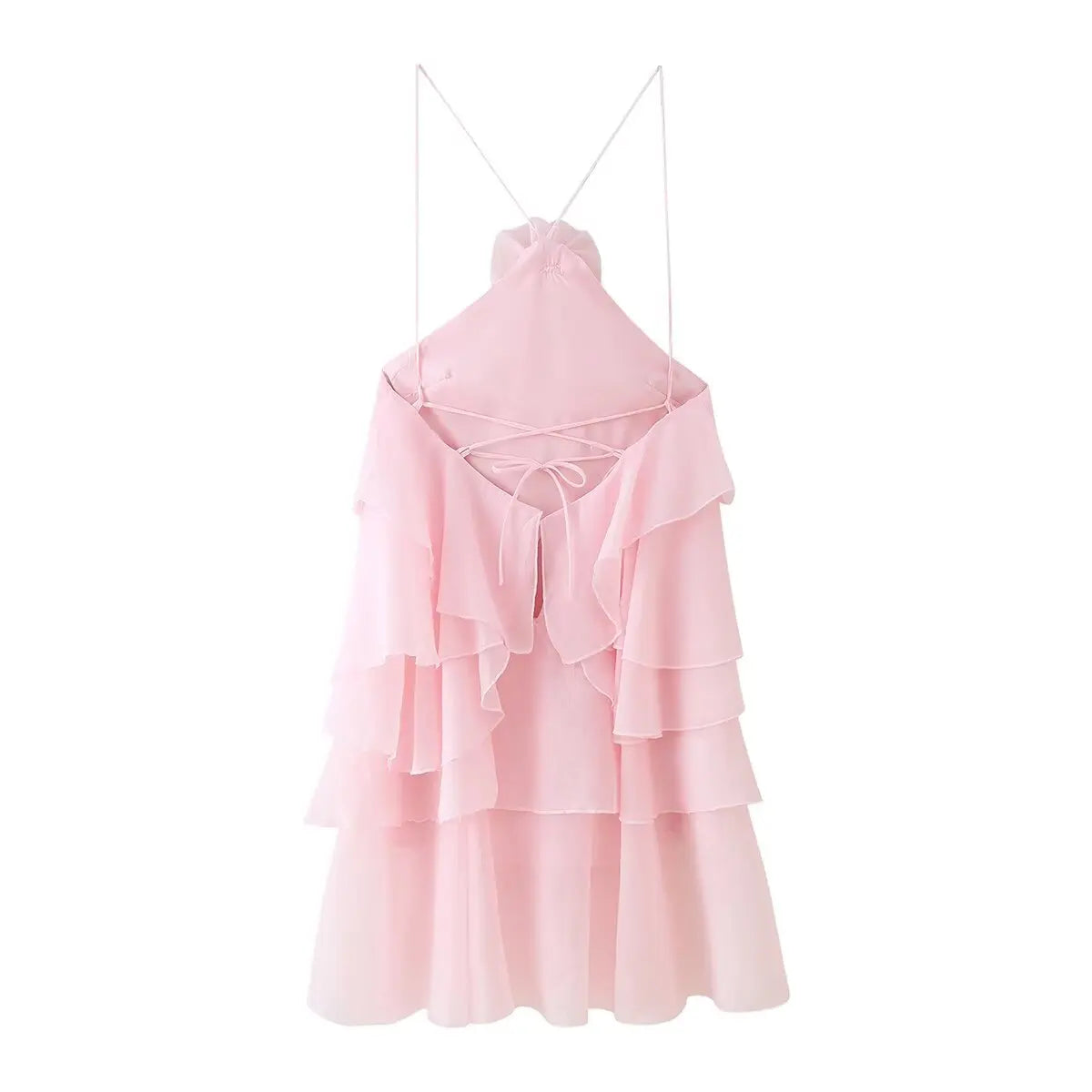 ruffled short dress