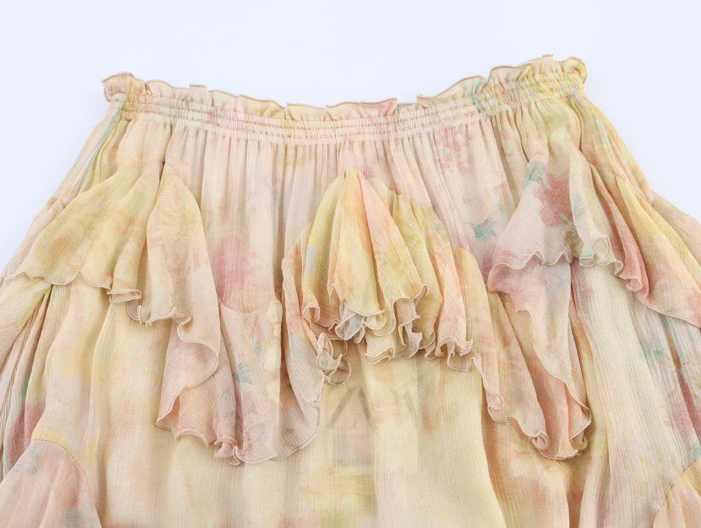 ayered high waist  skirt