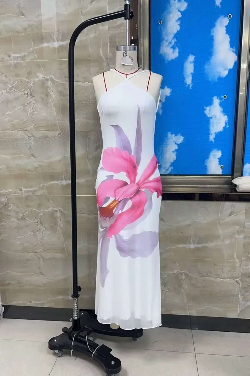 Flower Party Long Dress