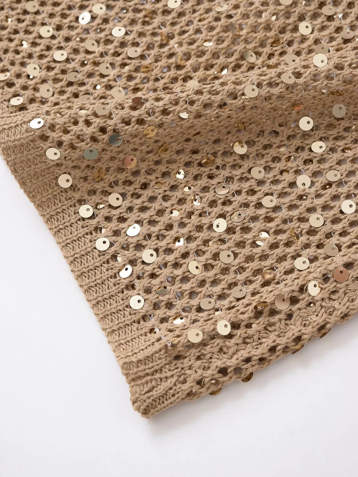 sequin sleeveless top