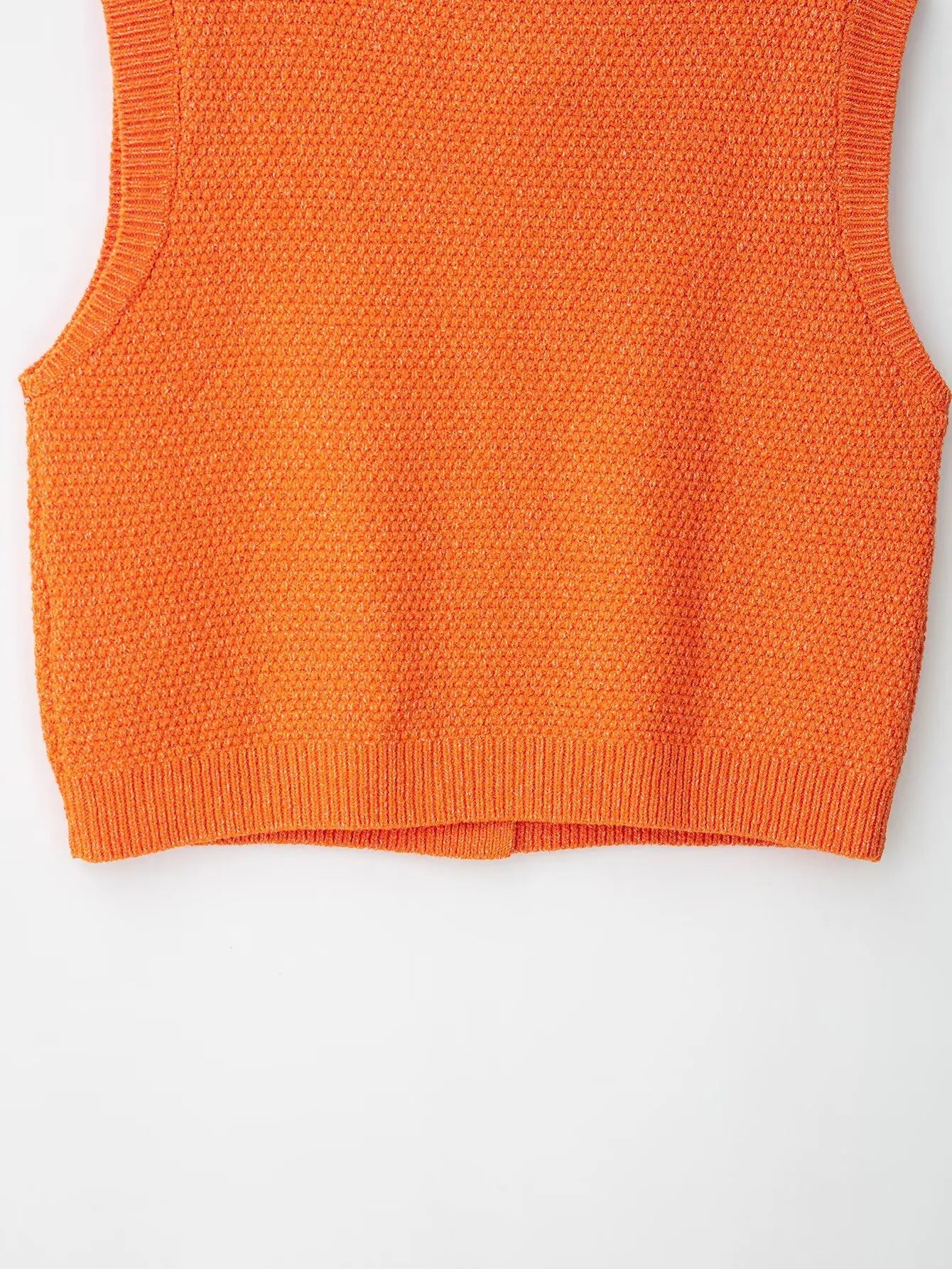 Buttons Knitting Vest