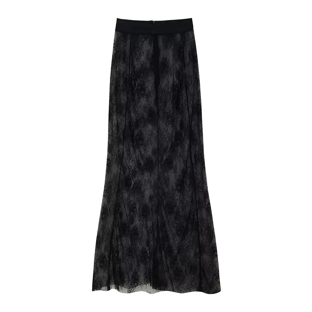 lace skirt long fishtail skirt