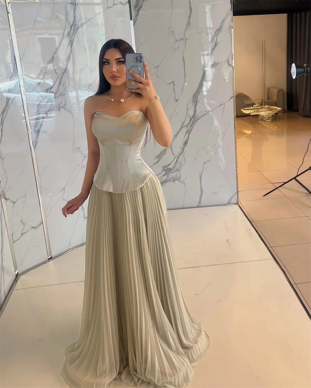 Neck Draped Dress