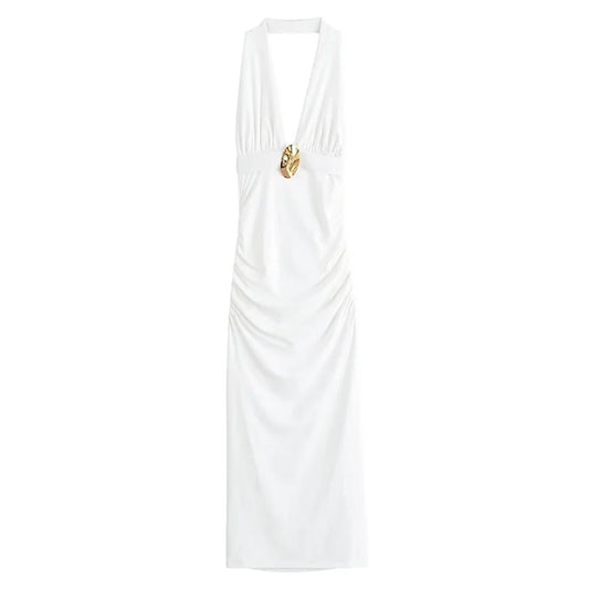 V-neck Maxi Dress